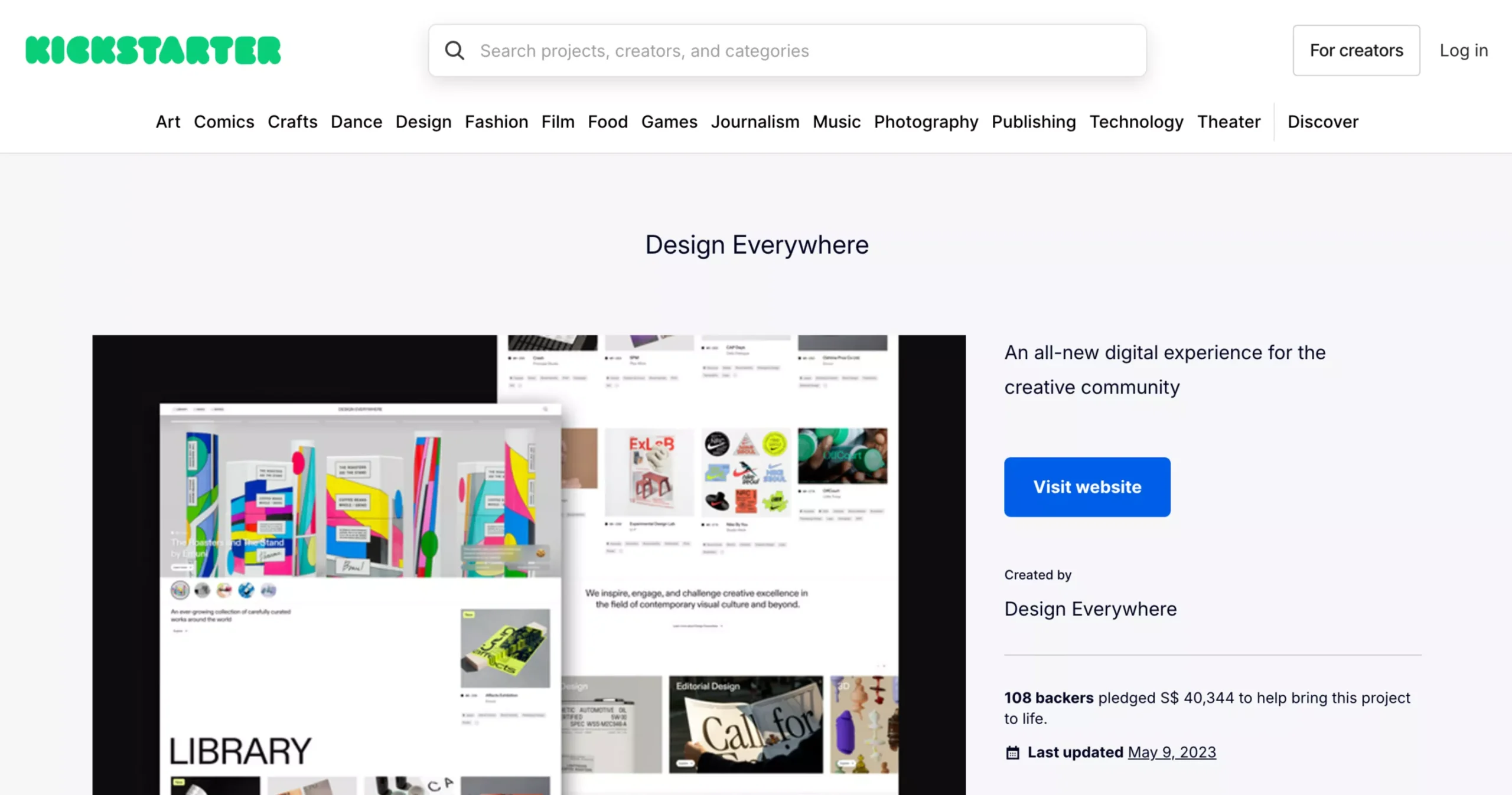 kickstarter crowdfunding link building platform
